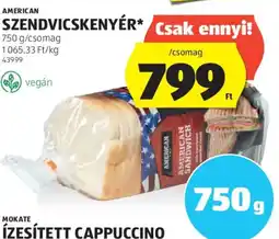 ALDI American szendvicskenyér ajánlat