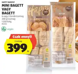 ALDI Happy Harvest mini bagett / bagett ajánlat
