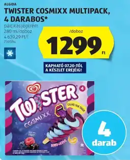 ALDI Algida Twister cosmixx multipack ajánlat