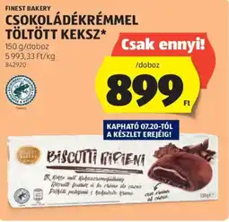 ALDI Finest Bakery csokoládékrémmel töltött keksz ajánlat