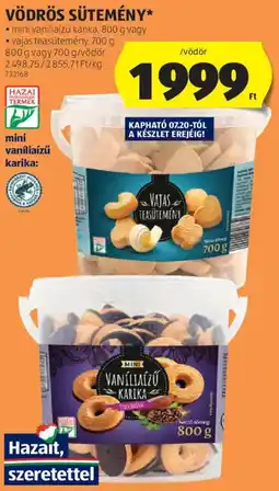 ALDI Vödrös sütemény ajánlat
