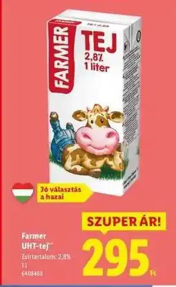 Lidl Farmer UHT-tej ajánlat