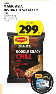 ALDI MAGGI MAGIC ASIA INSTANT TÉSZTAÉTEL chili ajánlat
