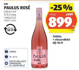 ALDI PAULUS ROSÉ ajánlat