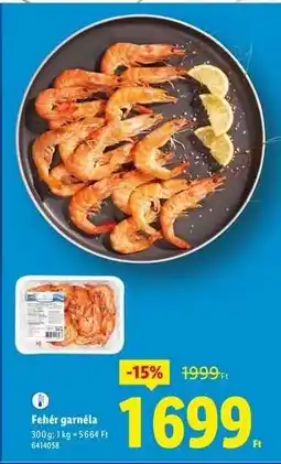 Lidl Fehér garnéla ajánlat