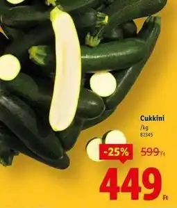 Lidl Cukkini ajánlat