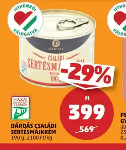 PENNY Dárdás családi sertésmájkém ajánlat