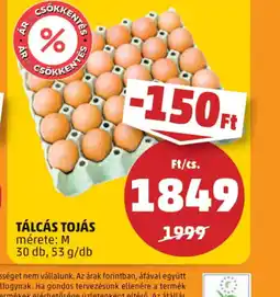 PENNY Tálcás tojás ajánlat
