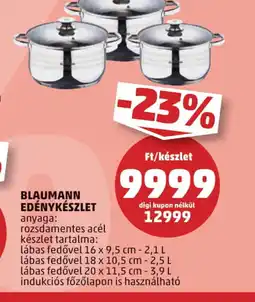 PENNY Blaumann edénykészlet ajánlat