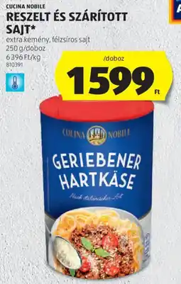 ALDI Cucina Nobile Reszelt és szárított sajt ajánlat