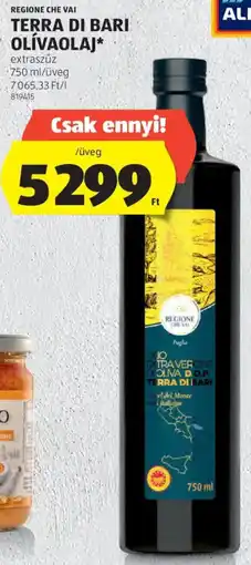 ALDI Regione Che vai Terra di Bari olívaolaj ajánlat