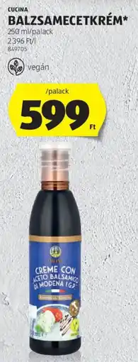 ALDI Cucina balzsamecetkrém ajánlat