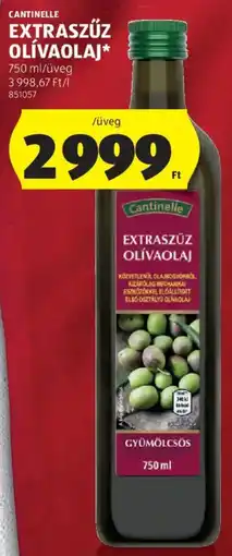ALDI Cantinelle extraszűz olívaolaj ajánlat