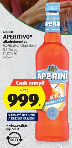 ALDI Aperini aperitivo ajánlat