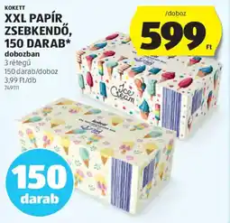 ALDI Kokett XXL Papír zsebkendő ajánlat