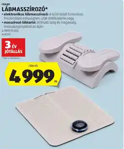 ALDI Crane lábmasszírozó ajánlat
