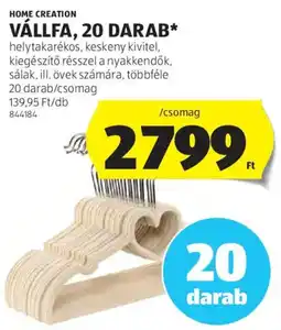 ALDI Home Creation vállfa ajánlat