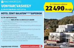 ALDI Magyarország Vonyarcvashegy Hotel Zenit Balaton ajánlat