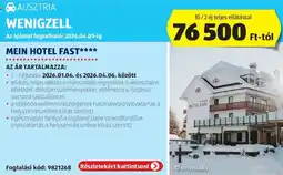 ALDI Ausztria Wenigzell Mein Hotel Fast ajánlat