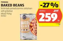 ALDI Primana Baked beans ajánlat