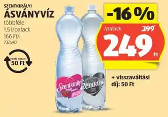 ALDI Szentkirályi ásványvíz ajánlat