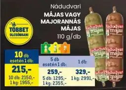 Metro Nádudvari májas / majorannás májas ajánlat