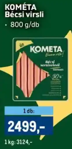 Metro Kométa bécsi virsli ajánlat