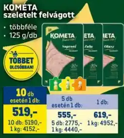 Kometa szeletelt felvágott