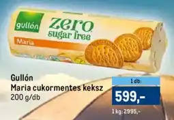 Metro Gullón Maria cukormentes keksz ajánlat