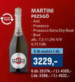 Metro Martini pezsgő ajánlat