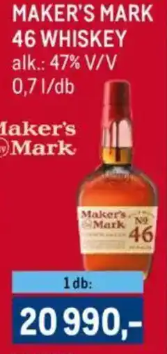 Metro Maker's Mark 46 Whiskey ajánlat