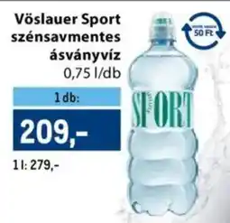 Metro Vöslauer Sport szénsavmentes ásványvíz ajánlat