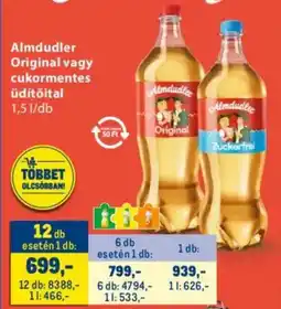 Metro Almdudler Original vagy cukormentes üdítőital ajánlat