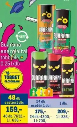 Metro Guarana energiaital ajánlat