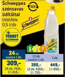 Metro Schweppes szénsavas üdítőital ajánlat