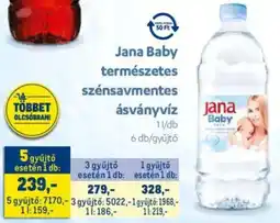 Metro Jana Baby természetes szénsavmentes ásványvíz ajánlat