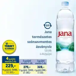 Jana természetes szénsavmentes ásványvíz
