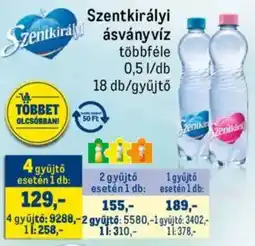 Metro Szentkirály ásványvíz ajánlat