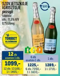 Metro Szovjetszkoje Igrisztoje pezsgő ajánlat