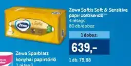 Metro Zewa Softis Soft & Sensitive papír zsebkendő ajánlat