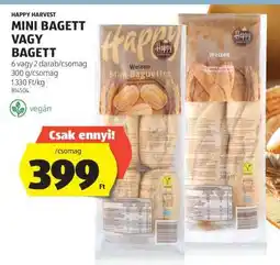 ALDI HAPPY HARVEST MINI BAGETT VAGY BAGETT ajánlat