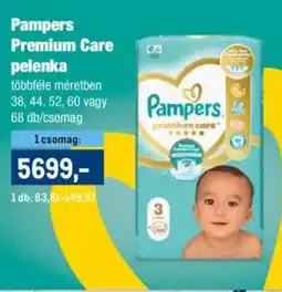 Metro Pampers Premium Care pelenka ajánlat
