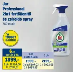 Metro Jar Professional 2in1 fertőtlenítő és zsíroldó spray ajánlat