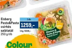 Metro Eisberg Pesto&Pasta csirkés salátatál ajánlat