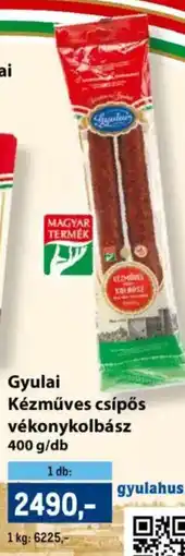 Metro Gyulai Kézműves csípős vékonykolbász ajánlat
