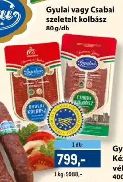 Metro Gyulai / Csabai szeletelt kolbász ajánlat