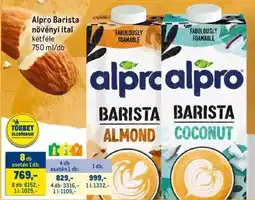 Metro Alpro Barista növényi ital ajánlat
