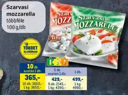 Metro Szarvasi mozzarella ajánlat
