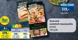 Metro Szarvasi szeletelt mozzarella ajánlat