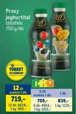 Metro Proxy joghurtital ajánlat